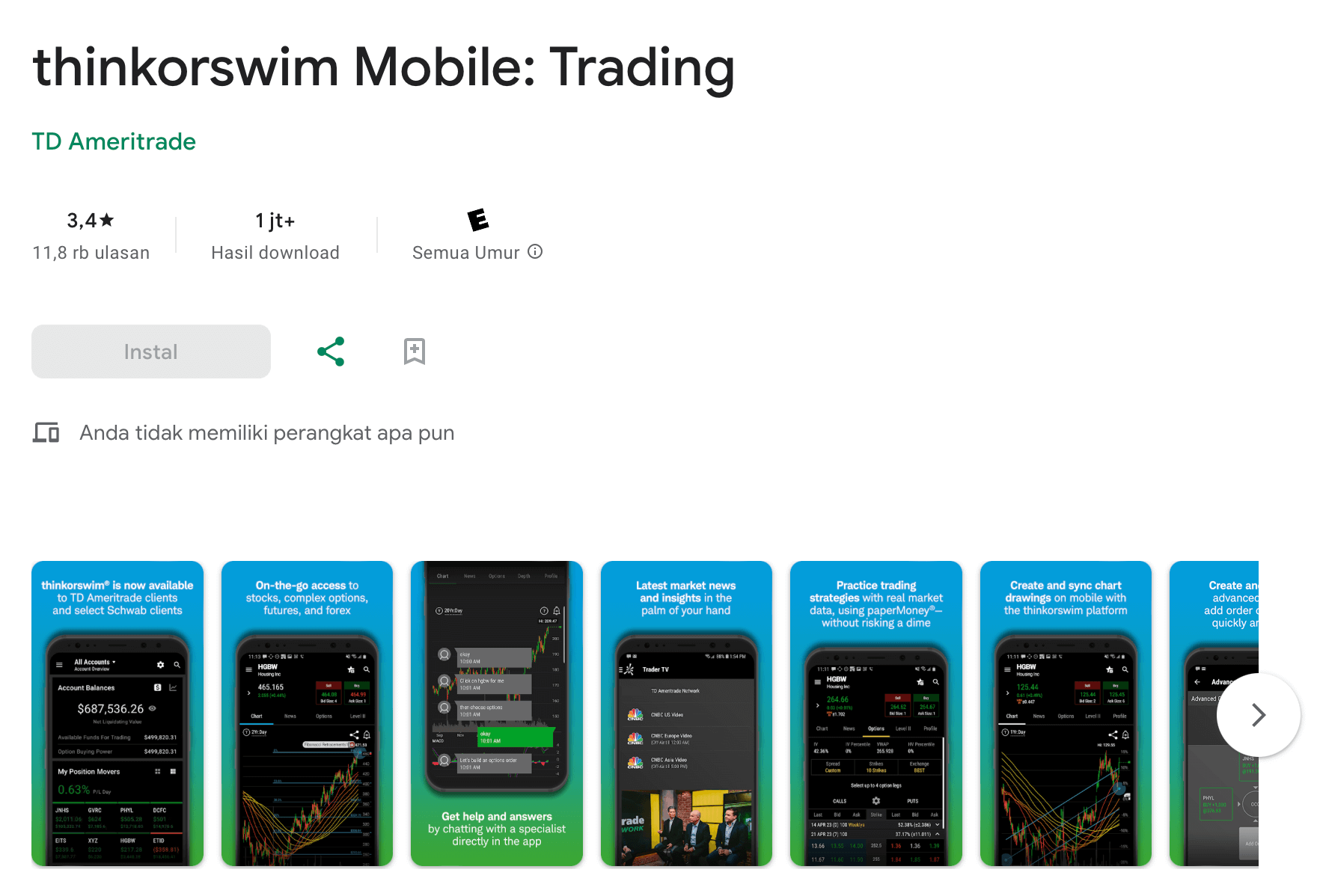 Thinkorswim Mobile